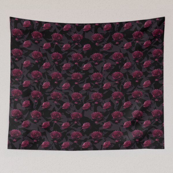 Item preview, Moody dark red rose pattern designed and sold by Lenkooo.