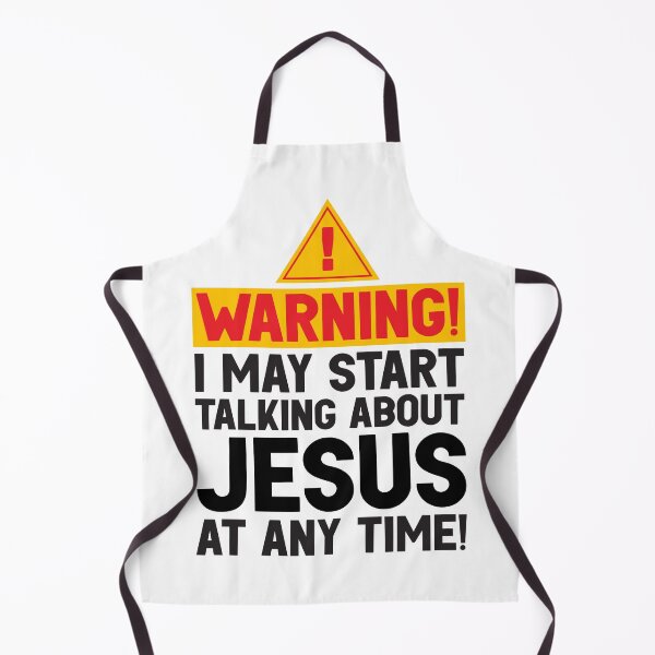 Item preview, WARNING I May Start Talking About Jesus At Any Time designed and sold by plushism.