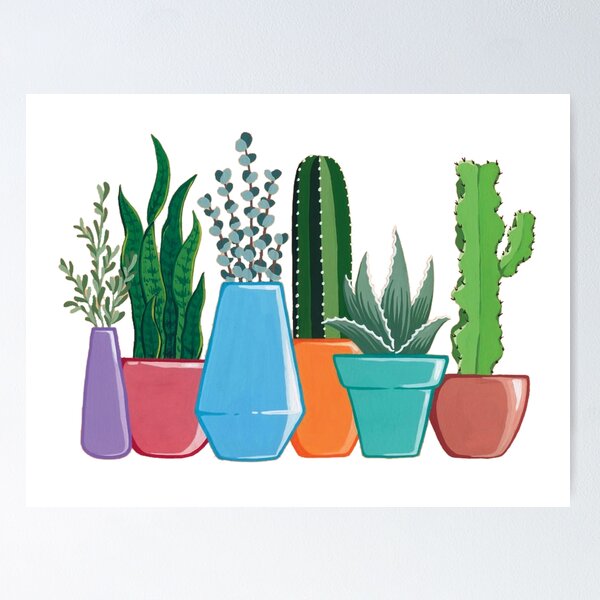 Item preview, Classic Cactuses in Pots designed and sold by Pavnud.