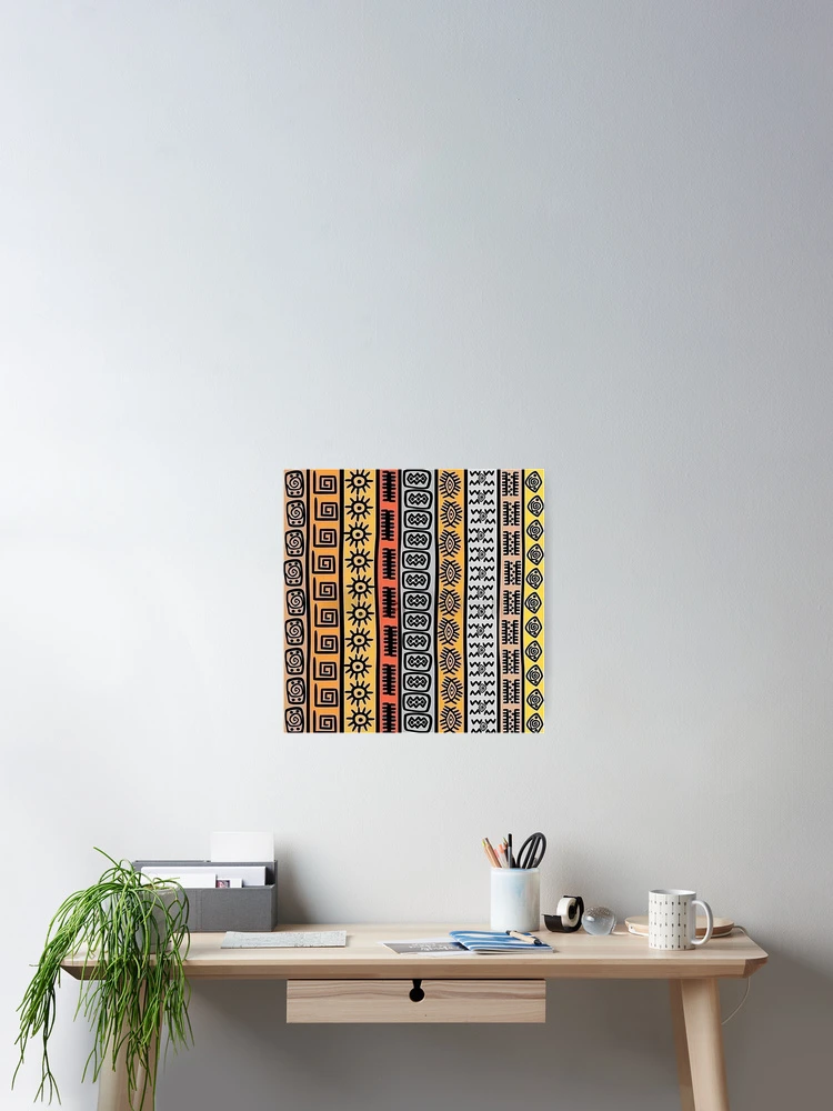 Thumbnail 2 of 3, Poster, Multicolored ethnic patchwork designed and sold by Vehiclestore.