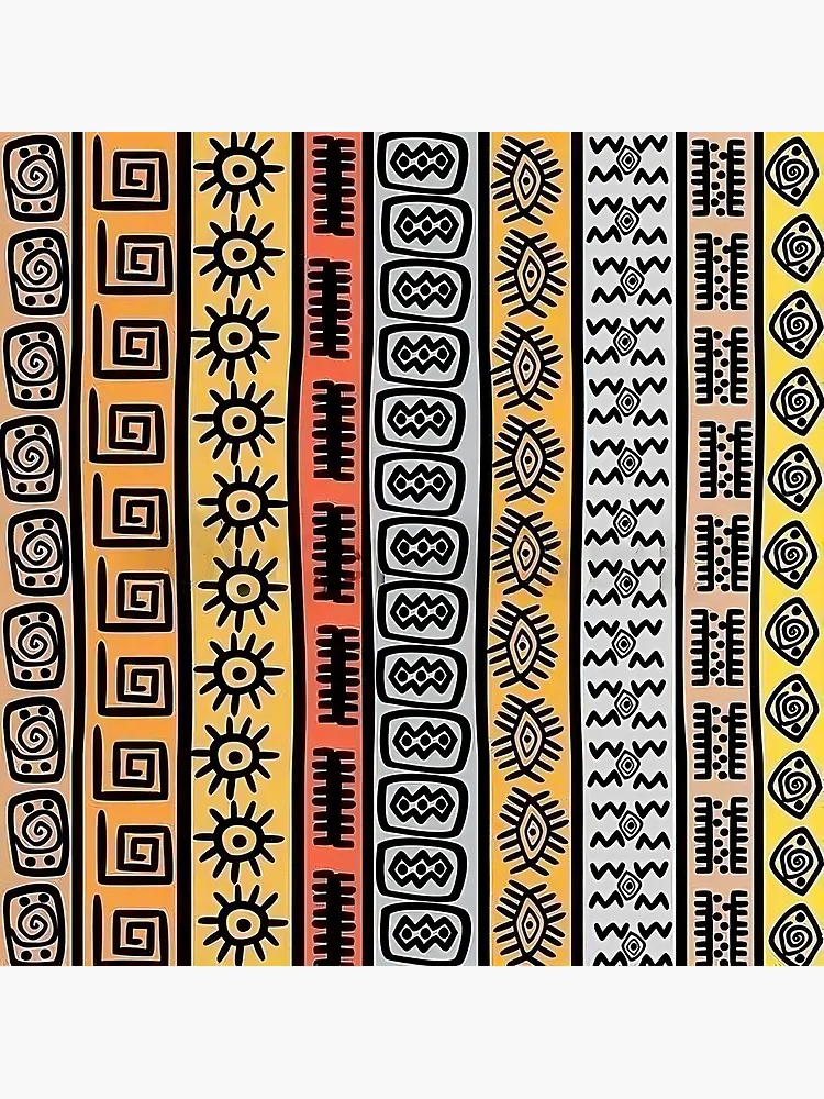 Thumbnail 3 of 3, Poster, Multicolored ethnic patchwork designed and sold by Vehiclestore.