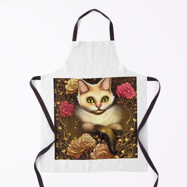 Item preview, Beautiful Fantasy Whimsical Cat Pastel Illustration with flowers in background designed and sold by ManifestoDesign.