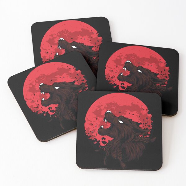 Item preview, Angry werewolf on red blood moon  designed and sold by Falcon  X.