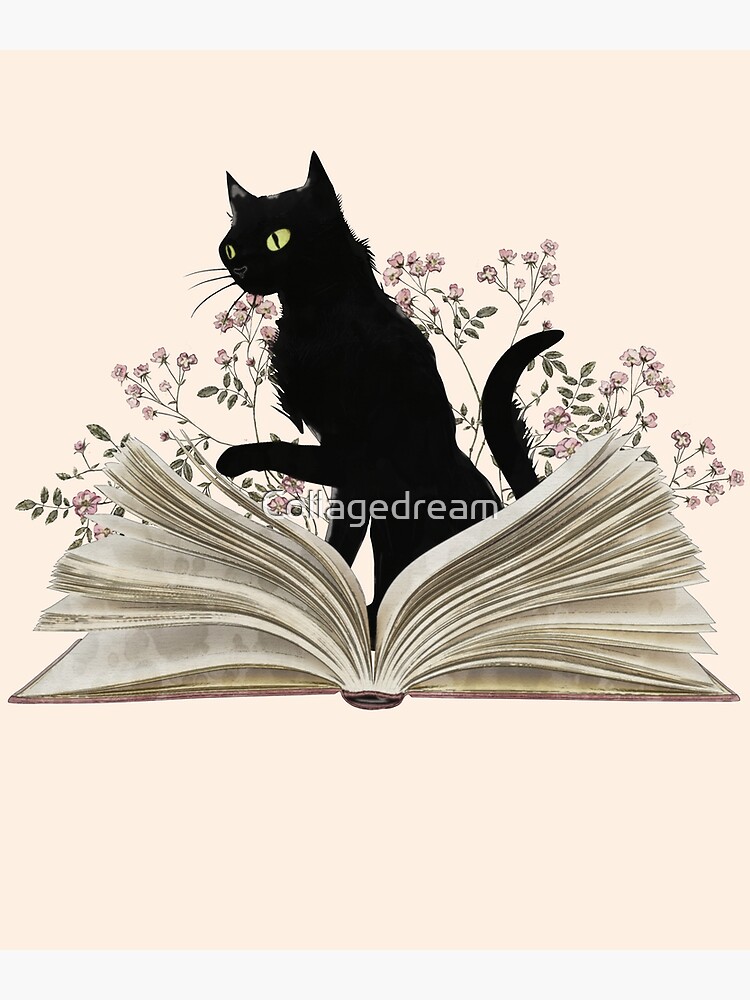 Poster for Sale avec l'œuvre « Les chats adorent lire 2024 » de l'artiste  happymeldcovers