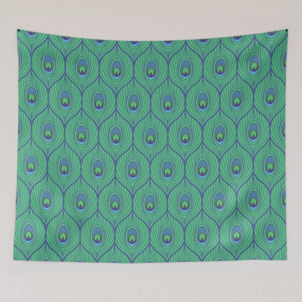 Item preview, 1920s Art Deco Peacock Feathers - CP22103e designed and sold by Carina Parry Studios.