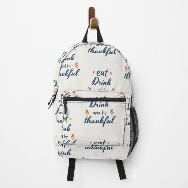 Item preview, Eat Drink And Be Thankful Thanksgiving Design For Grateful Food Lovers designed and sold by CandyDroidMerch.