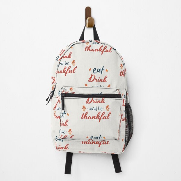 Item preview, Eat Drink And Be Thankful Thanksgiving Design For Grateful Food Lovers designed and sold by CandyDroidMerch.