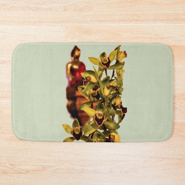 Item preview, Buddha and orchids designed and sold by indiafrankk.