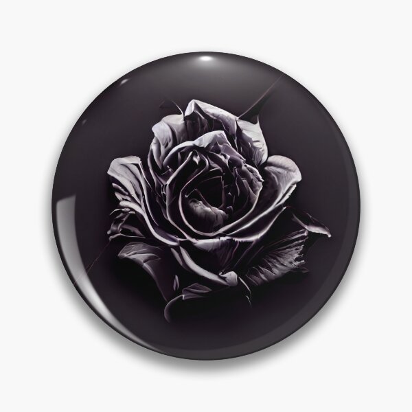 Item preview, Moody dark silver rose pattern designed and sold by Lenkooo.