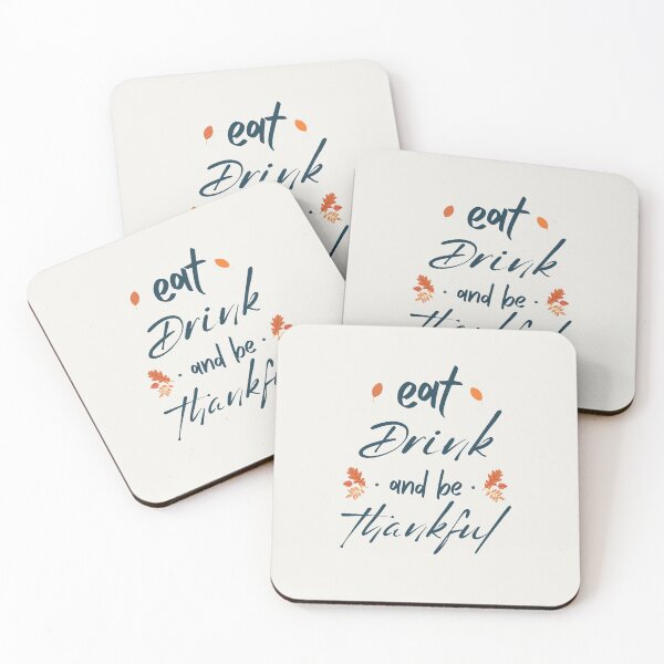 Item preview, Eat Drink And Be Thankful Thanksgiving Design For Grateful Food Lovers designed and sold by CandyDroidMerch.