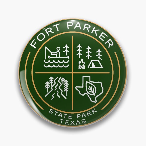 Item preview, Fort Parker State Park Texas Heraldic Logo designed and sold by VanyaKar.