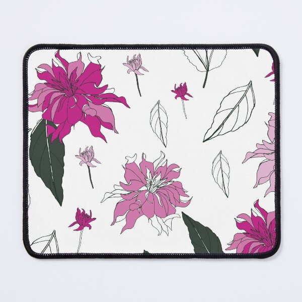Item preview, Pink dahlia. Hand draw illustration designed and sold by HannaShvaikova.