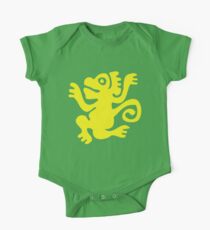Grüne Affen Baby Body Kurzarm