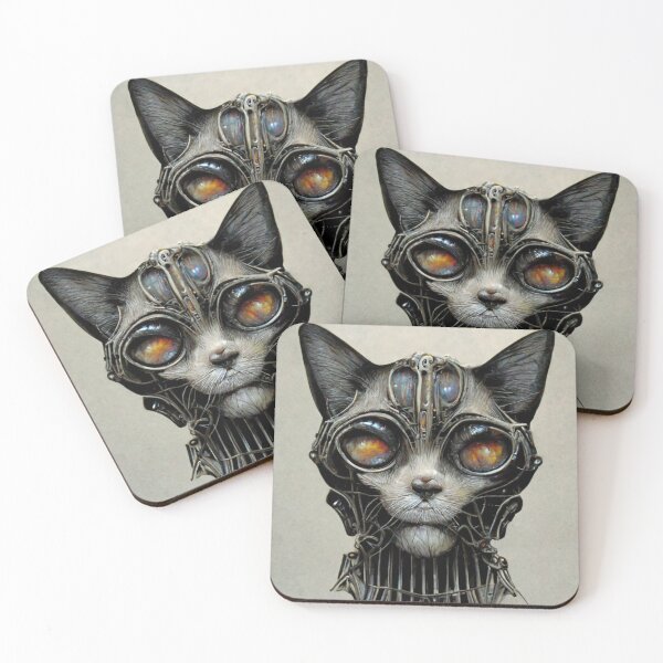 Item preview, Steampunk Cat #21 designed and sold by werewolftogo.