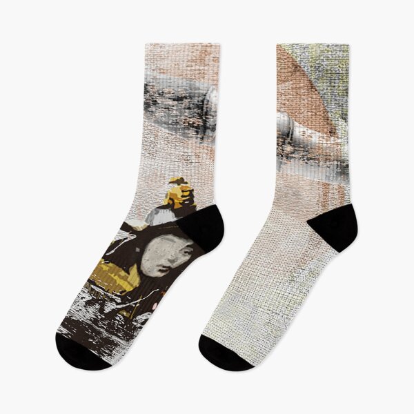 Item preview, "Samurai Spirit: A Bold Mixed Collage of a Japanese Warrior" designed and sold by chatzous.