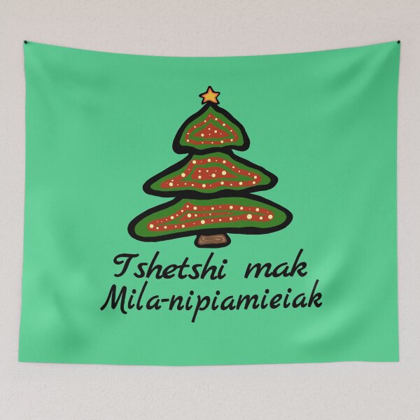 Item preview, Tshetshi mak mila-nipiamieiak! - Merry Christmas Innu Tribe Holiday designed and sold by MagicBoutique.
