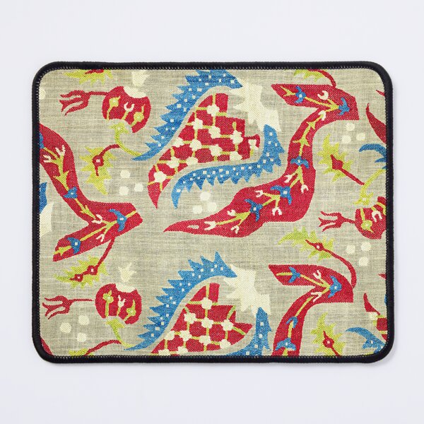Item preview, William Morris's (1834-1896) Turkish bed cover embroidered in large flower and leaf motif, surrounded by a border designed and sold by VintageArtRepro.
