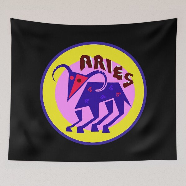 Item preview, Aries Zodiac Cartoon Sign designed and sold by ArtGraffita.