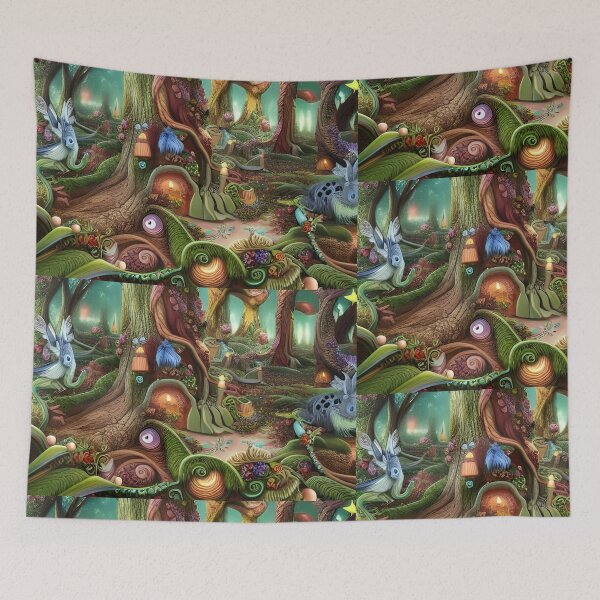 Item preview, Surreal magic forest designed and sold by FineArtworld7.