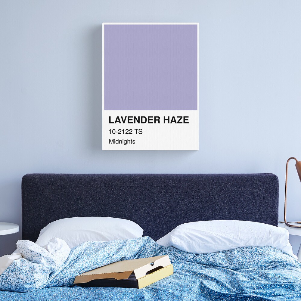 Lavender Haze Color Swatch. Canvas Print for Sale by rawlex