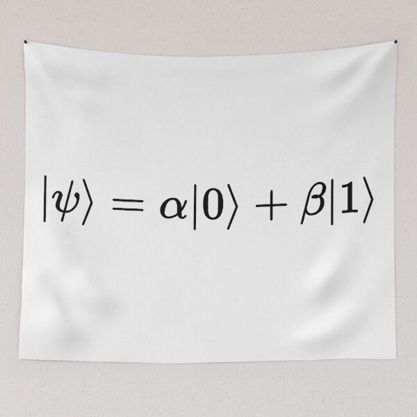 Item preview, qubit quantum state, quantum information basics designed and sold by NoetherSym.