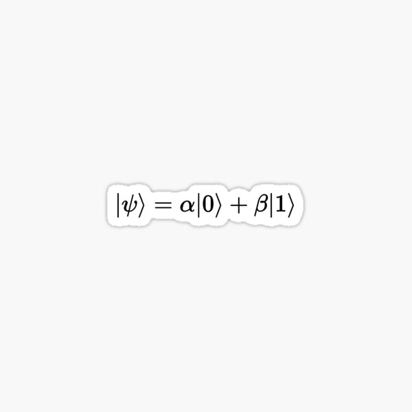 Item preview, qubit quantum state, quantum information basics designed and sold by NoetherSym.