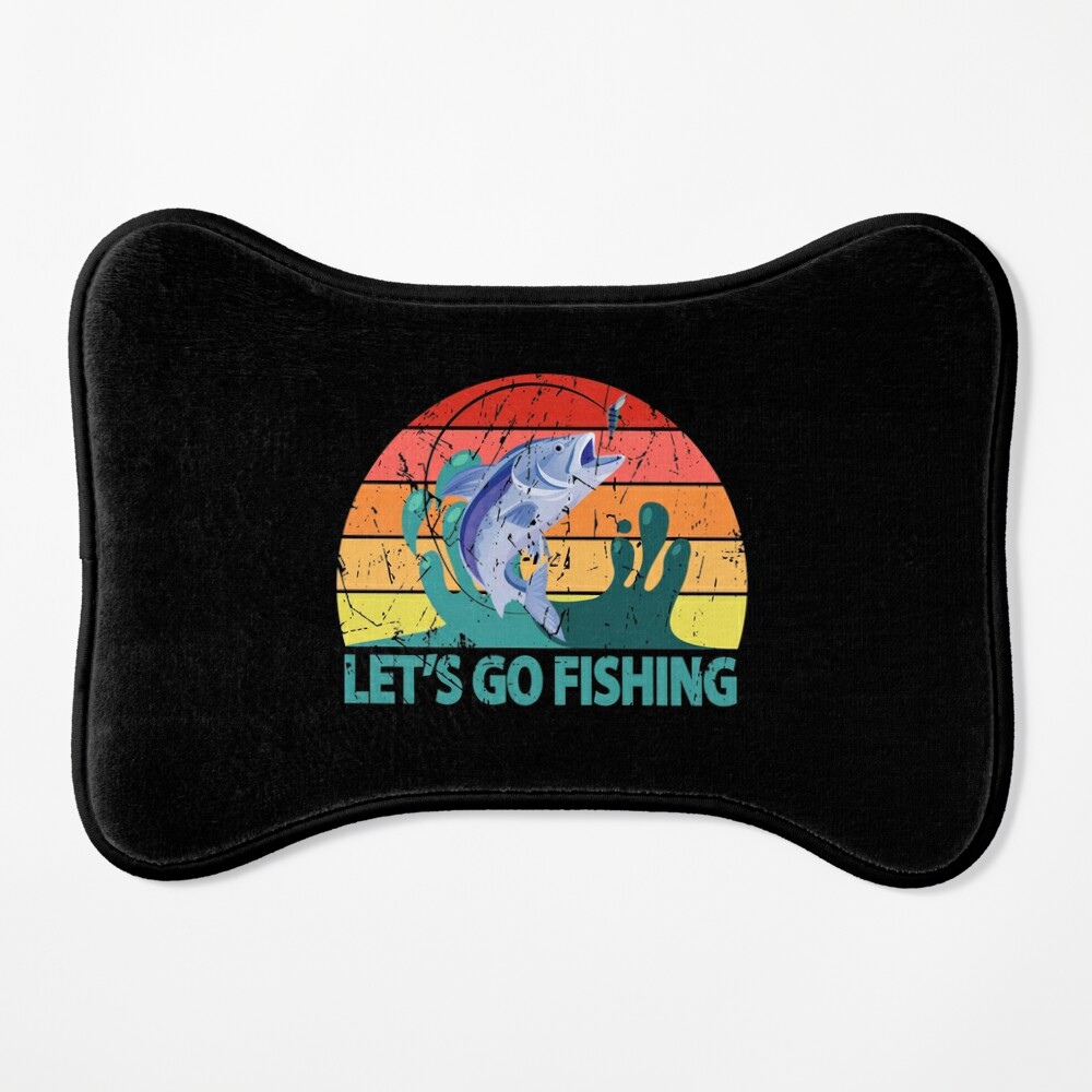 Lets Go Fishing - Vintage Fishing Lover Funny Fisherman Sticker