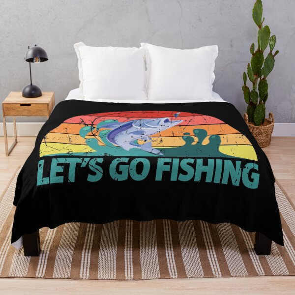 Item preview, Lets Go Fishing - Vintage Fishing Lover Funny Fisherman designed and sold by TheInkElephant.