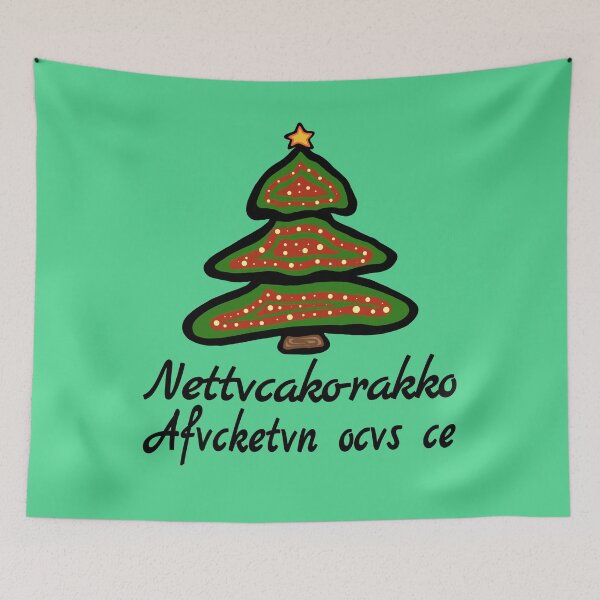 Item preview, Nettvcako-rakko afvcketvn ocvs ce! - Merry Christmas Mvskoke Nation Holiday designed and sold by MagicBoutique.