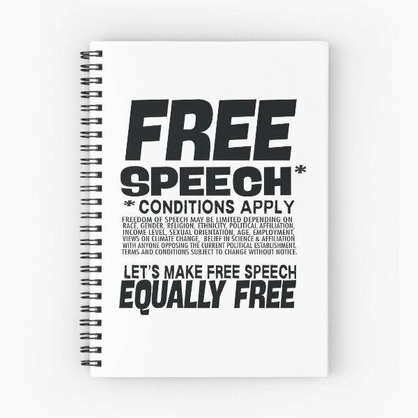 Item preview, Free Speech - Conditions Apply - Let's Make Free Speech Equally designed and sold by WordBubble.