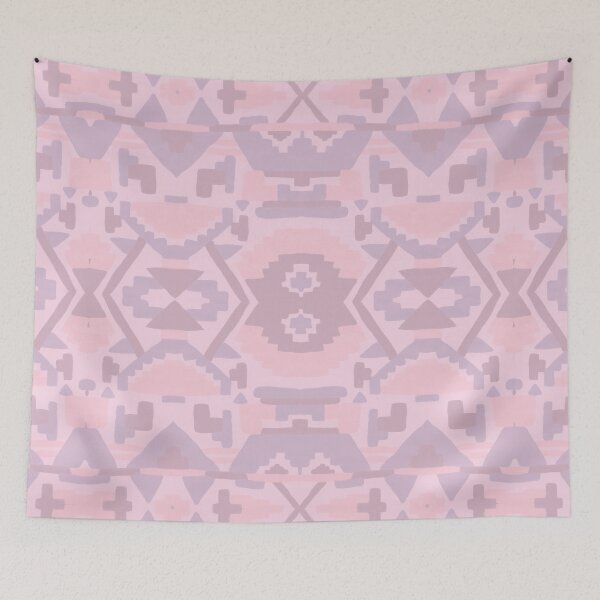 Item preview, Geometric Aztec in Muted Pink designed and sold by Amanda Laurel Atkins.