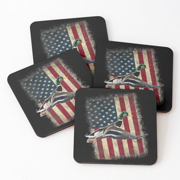 Item preview, Minimalist Patriotic Flying Mallard Design for Duck Hunters and Duck Hunting designed and sold by LifeCrush.