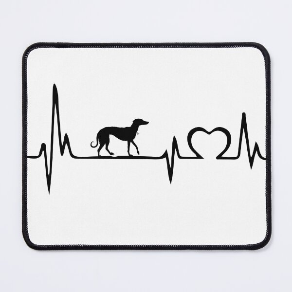 Item preview,  Heartbeat ECG Love Greyhound Dog - Funny Dog  Greyhound Gifts, Perfect Gift For Dog Owners designed and sold by El-kournafi.