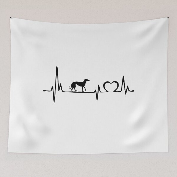 Item preview,  Heartbeat ECG Love Greyhound Dog - Funny Dog  Greyhound Gifts, Perfect Gift For Dog Owners designed and sold by El-kournafi.