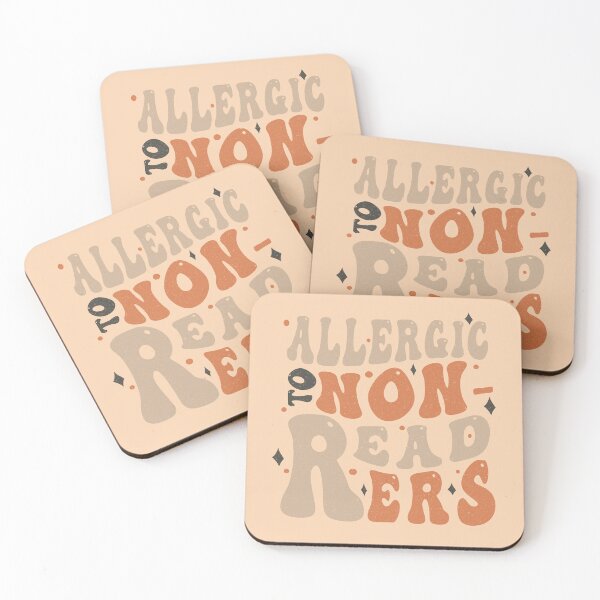 Item preview, ALLERGIC TO NON-READERS FOR BOOKNERDS, BOOKOBESSED designed and sold by The Bookworm Store.