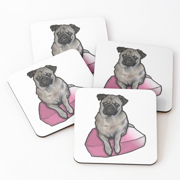 Item preview, Pug on cushion  designed and sold by gregdayworks.