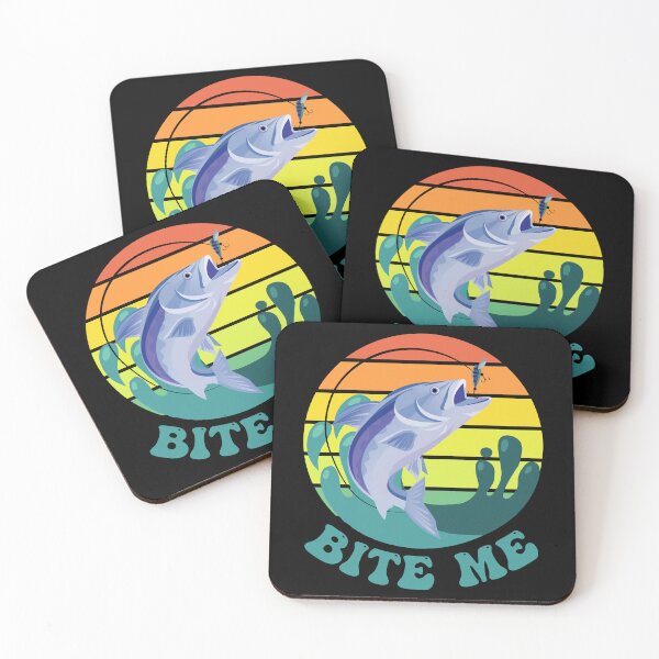 Item preview, Bite Me - Vintage Fishing Pun Fishing Lover Funny Fisherman designed and sold by TheInkElephant.