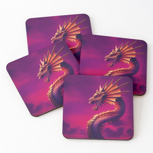 Item preview, Fierce Fantasy Dragon Against A Sunset Sky designed and sold by Cannabliss Shop.