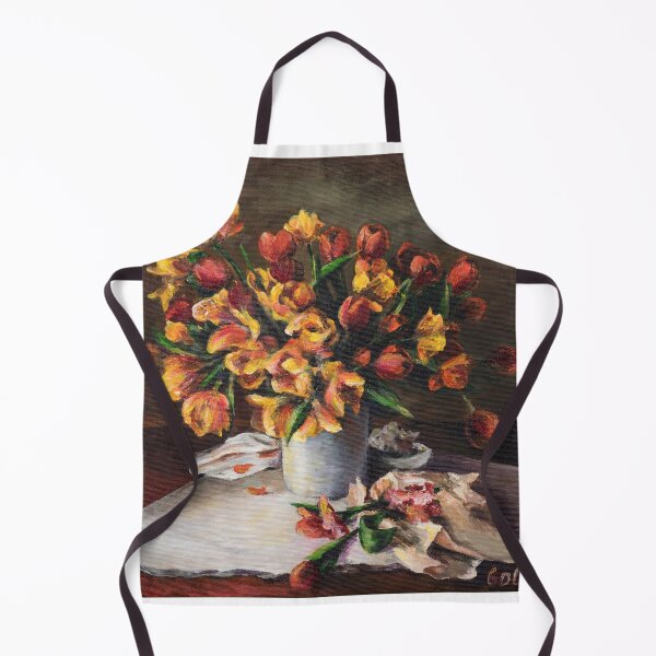 Aperçu de l'œuvre Bouquet rouge orangé créée et vendue par GoldsteinART.