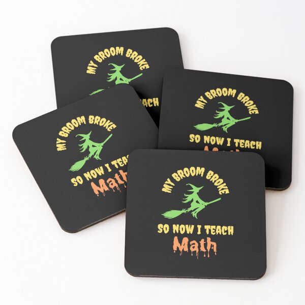 Item preview, My Broom Broke So Now I Teach Math Teacher Halloween Design designed and sold by NGAGE "LIVE LIFE".