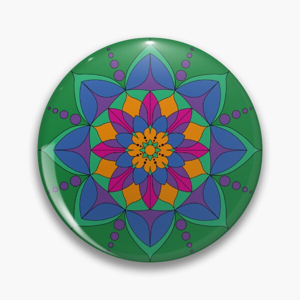 Artikelvorschau, Helle Rangoli-Blume entworfen und verkauft von floralfan.