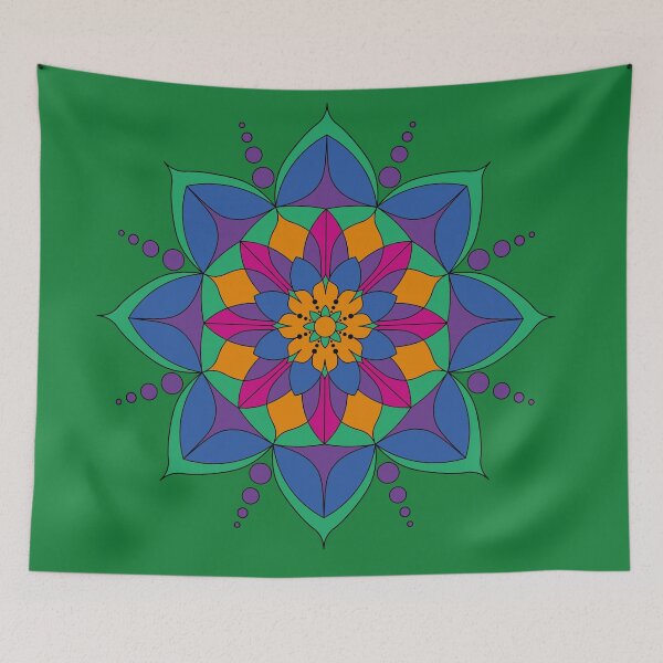 Item preview, Bright Rangoli Flower designed and sold by floralfan.