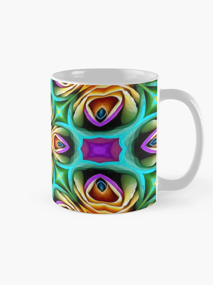 Thumbnail 3 of 6, Coffee Mug, Unique Colorful Roses Pattern designed and sold by Patternflower.