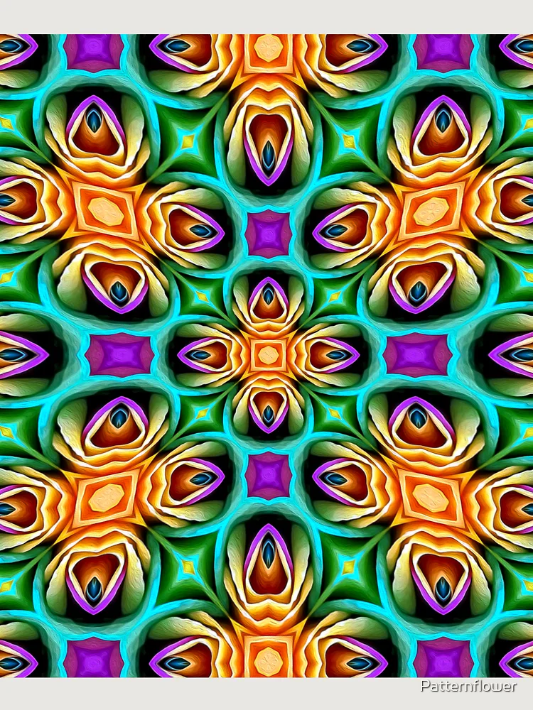 Thumbnail 6 of 6, Premium Oversized Hoodie, Unique Colorful Roses Pattern designed and sold by Patternflower.