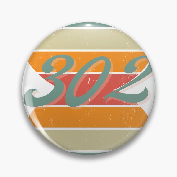 Artikelvorschau, RETRO 302 Aufkleber entworfen und verkauft von ZoesAttic.
