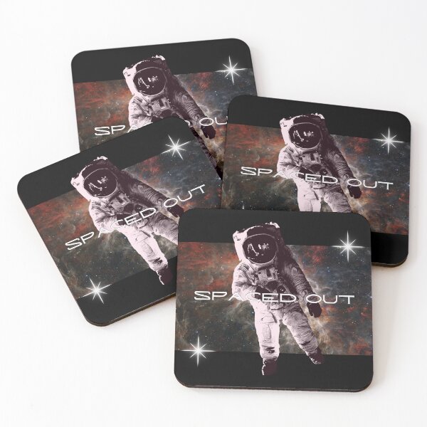 Item preview, Spaced Out - Astronaut with NASA Image Background designed and sold by faithtfoster.