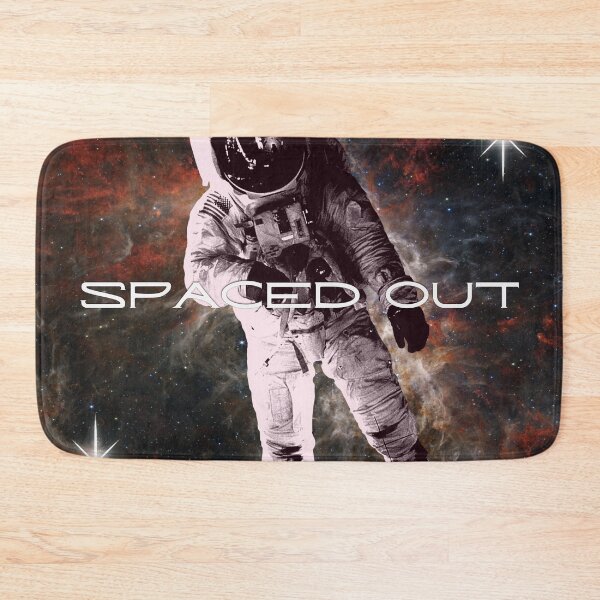 Item preview, Spaced Out - Astronaut with NASA Image Background designed and sold by faithtfoster.