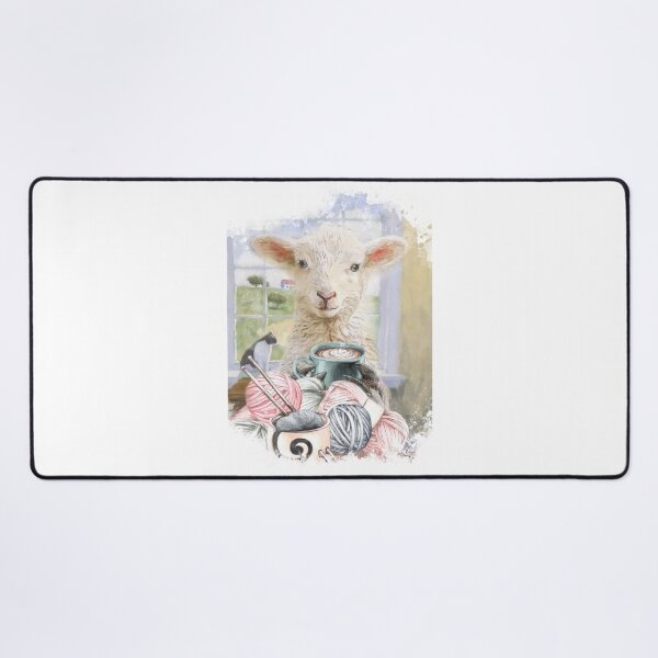 Item preview, Lamb, Sheep, Yarn, Wool, Knitting, Coffe, Yarn Ball designed and sold by MammuArt.