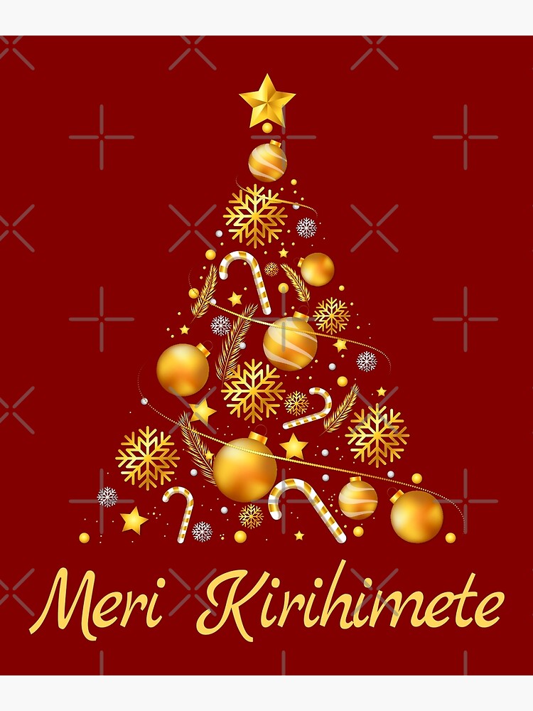 "Meri Kirihimete Te Reo Maori Merry Christmas Kiwi Christmas" Poster for Sale by MagicBoutique