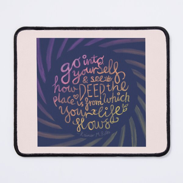 Item preview, Inspirational Rilke Quote designed and sold by BloomJoyStudio.